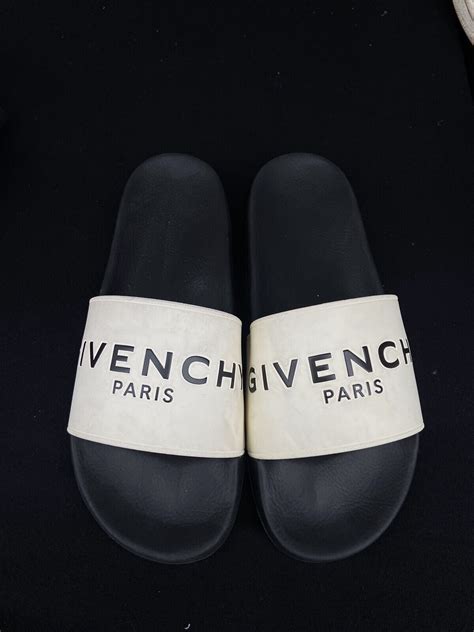 white rubber givenchy clides|givenchy slides size 35.